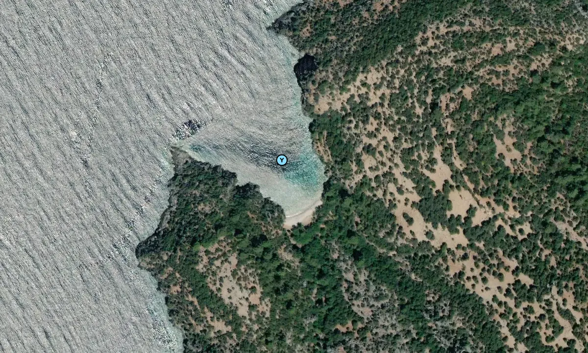 Satelite image of A cove of Kargicak Bay