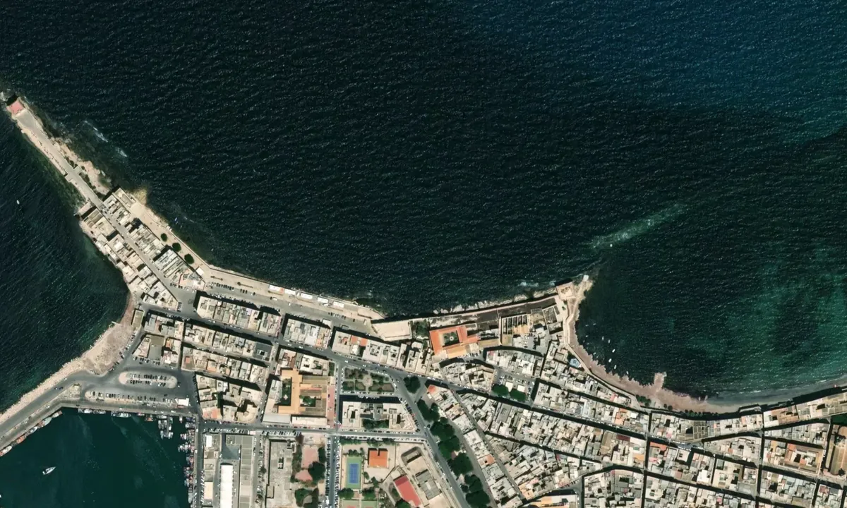 Flyfoto av A nord del porto