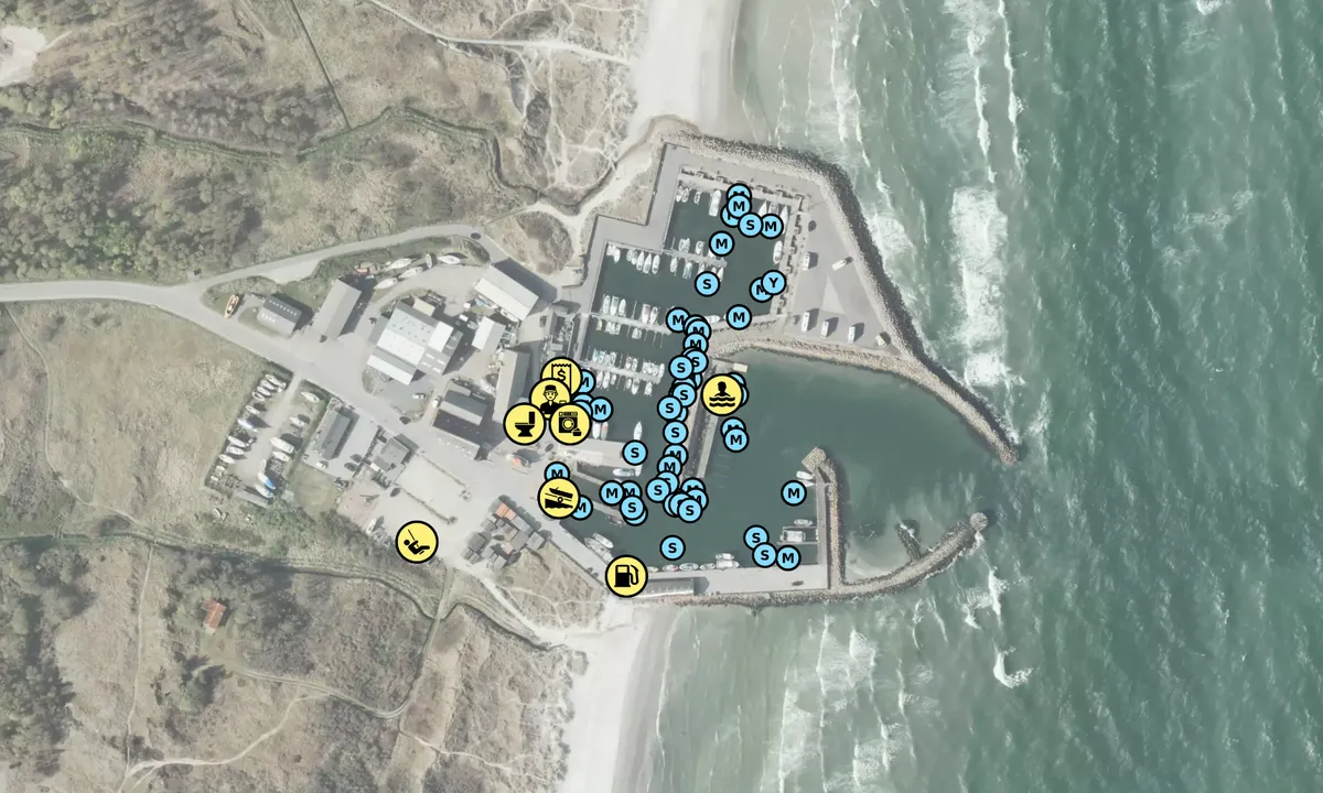 Satelite image of Aalbæk Havn