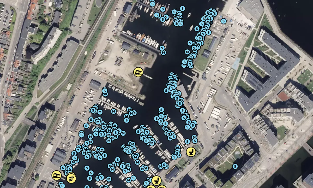Satelite image of Aarhus Marina