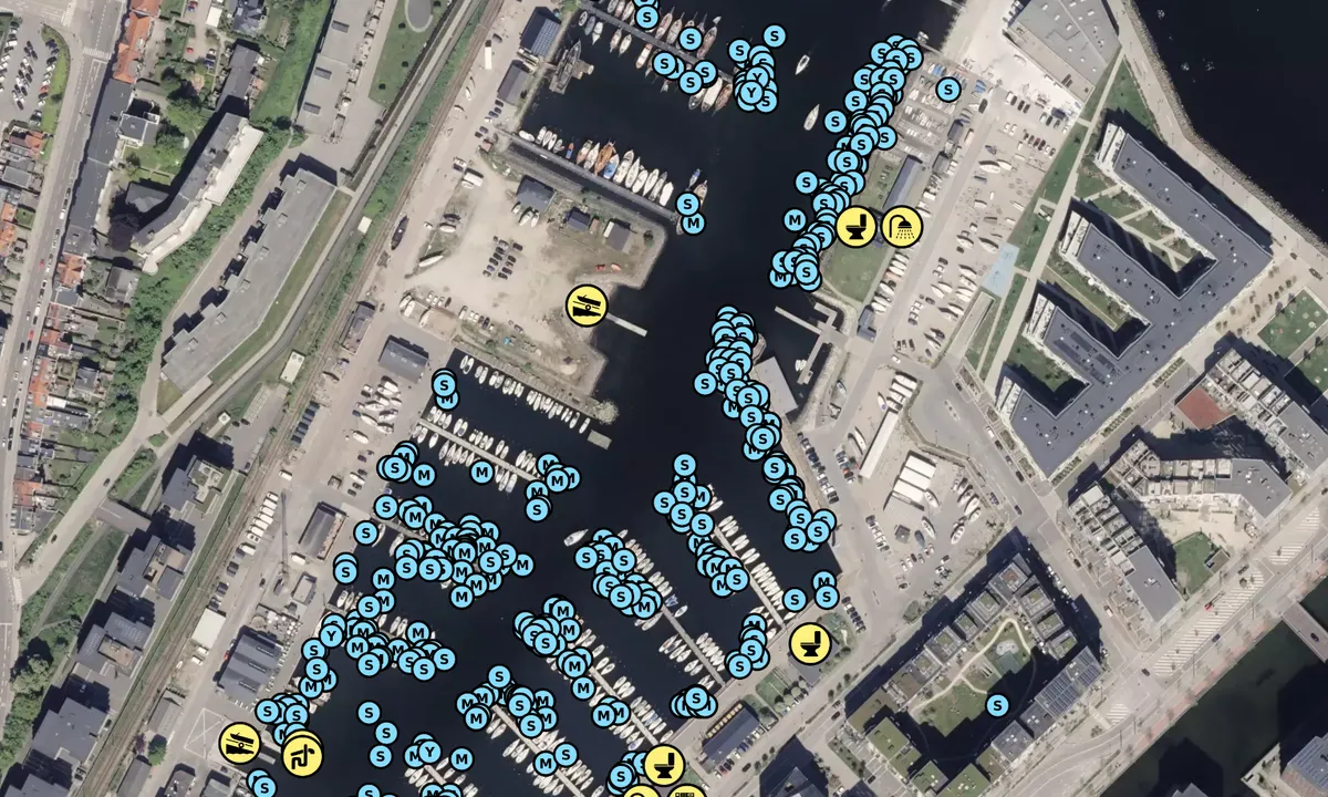 Satelite image of Aarhus Marina