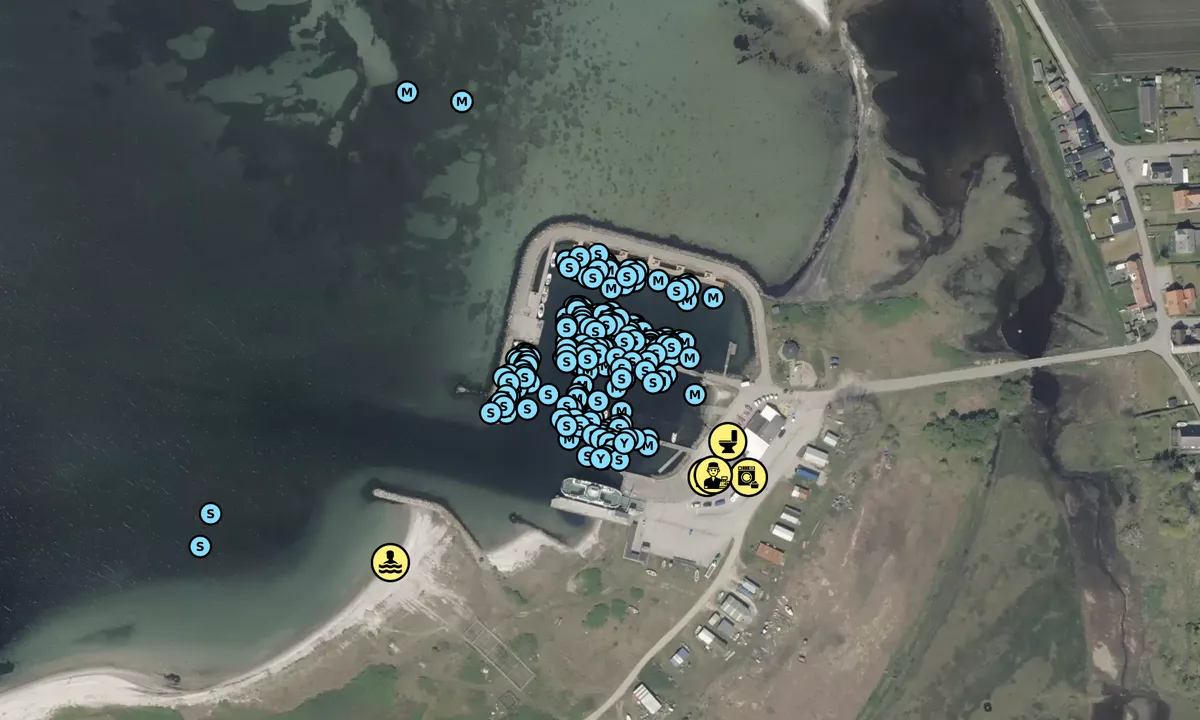 Satelite image of Aarø Havn