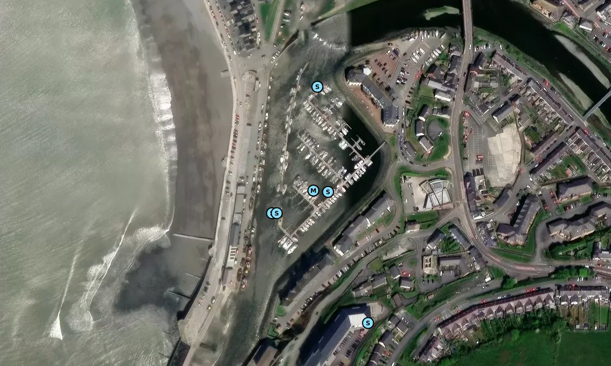 Satelite image of Aberystwyth Marina - Ceredigion