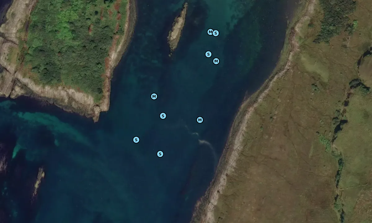 Satelite image of Achanarnich Bay