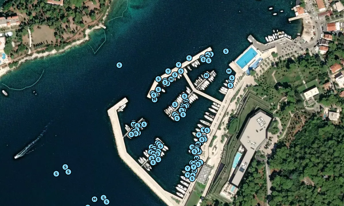 Satelite image of ACI Marina Rovinj - Istria
