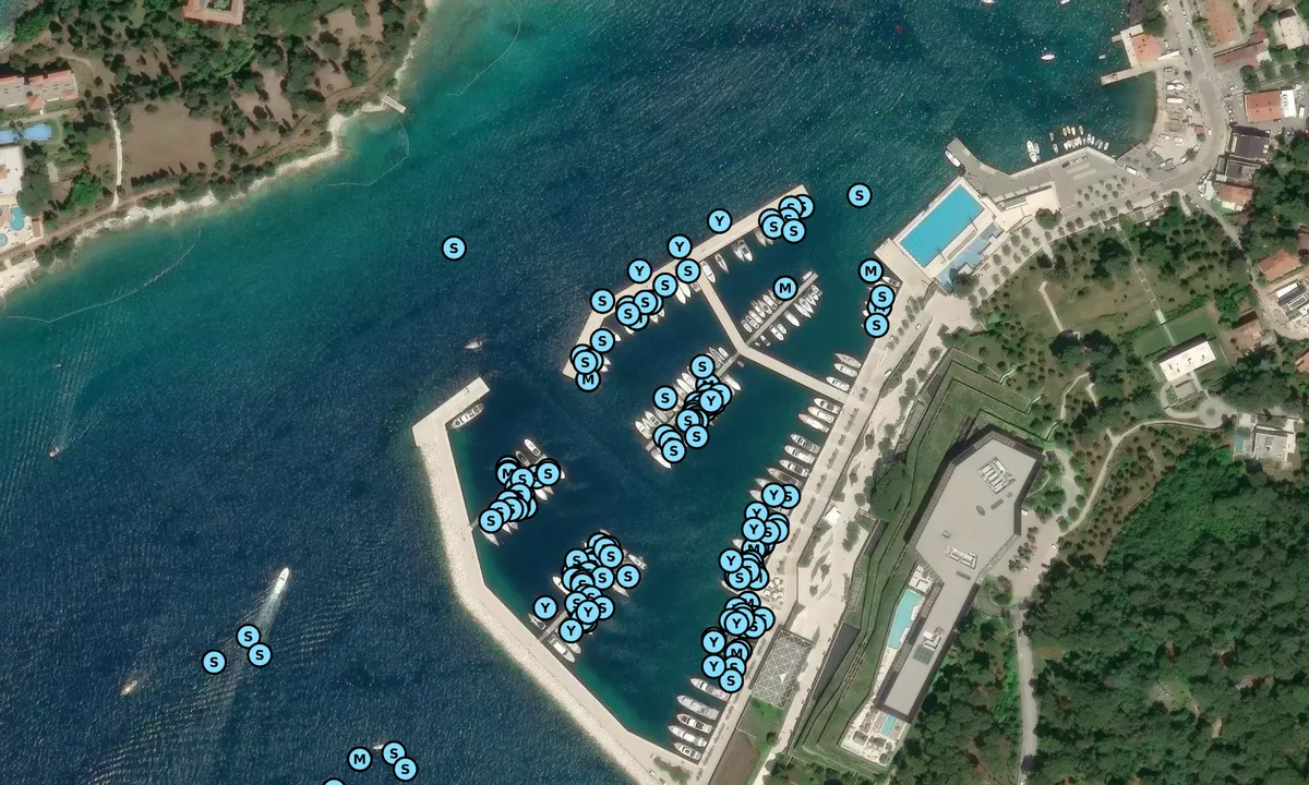 Satelite image of ACI Marina Rovinj - Istria