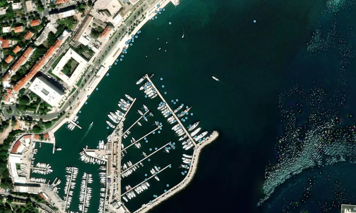 Flyfoto av ACI Marina Split - Croatia