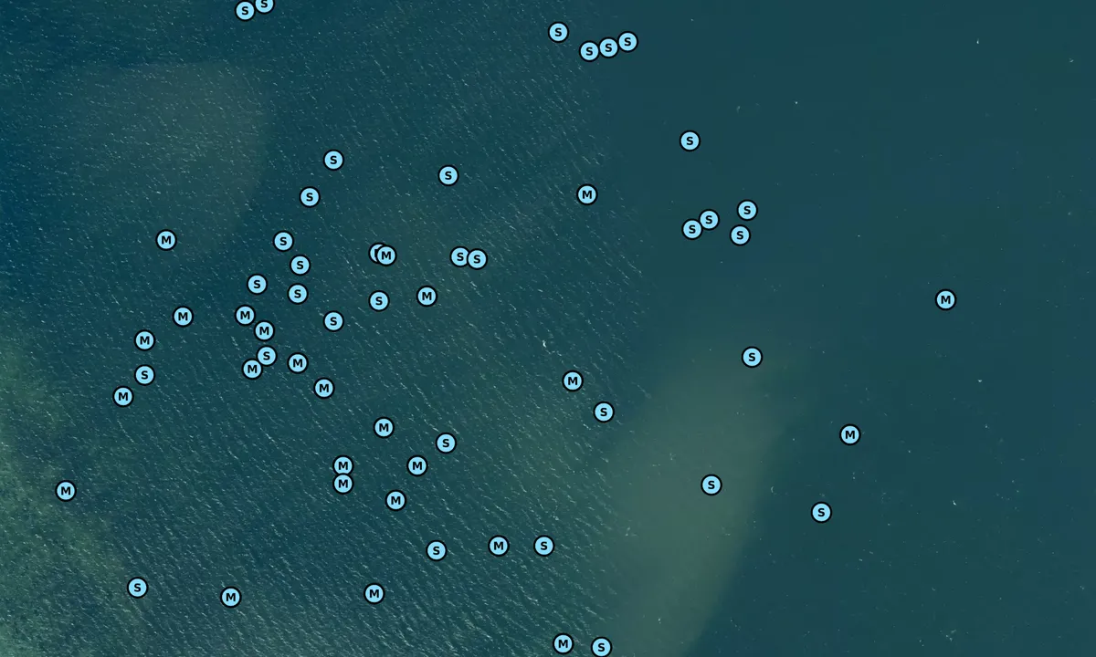 Satelite image of Ærøskøbing anchorage