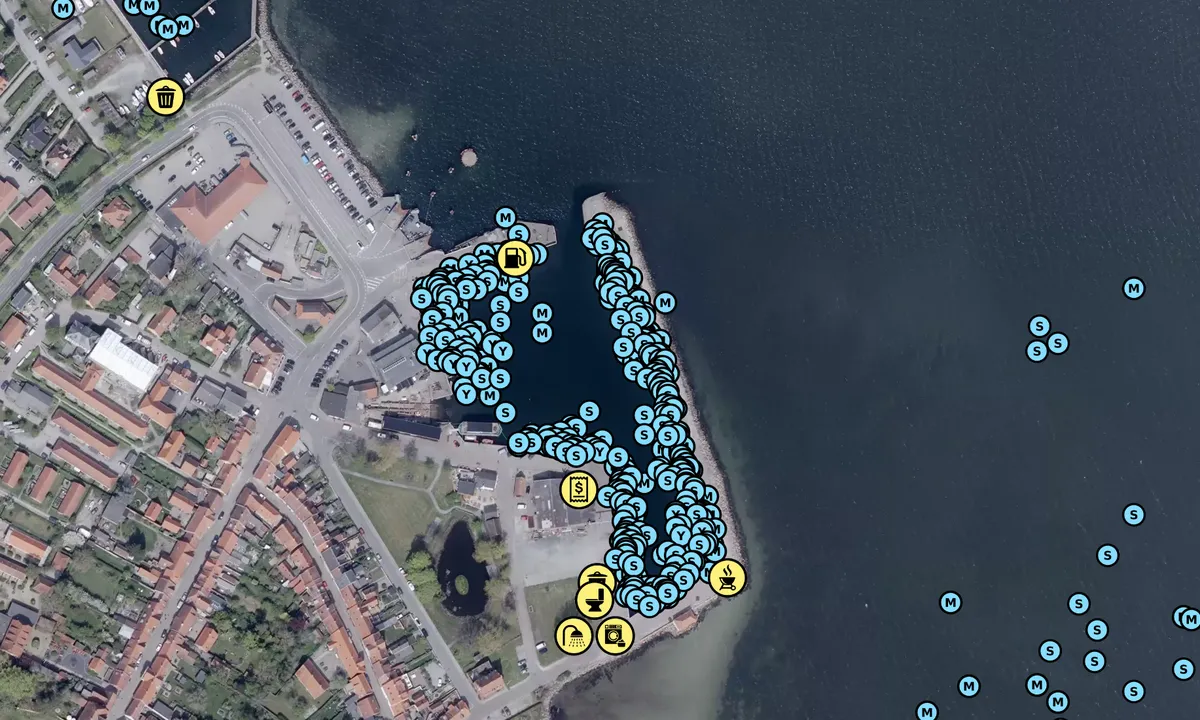 Satelite image of Ærøskøbing gamle havn