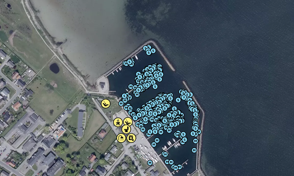 Satelite image of Ærøskøbing Vestre Bådehavn