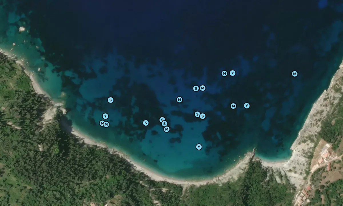 Satelite image of Afales Beach
