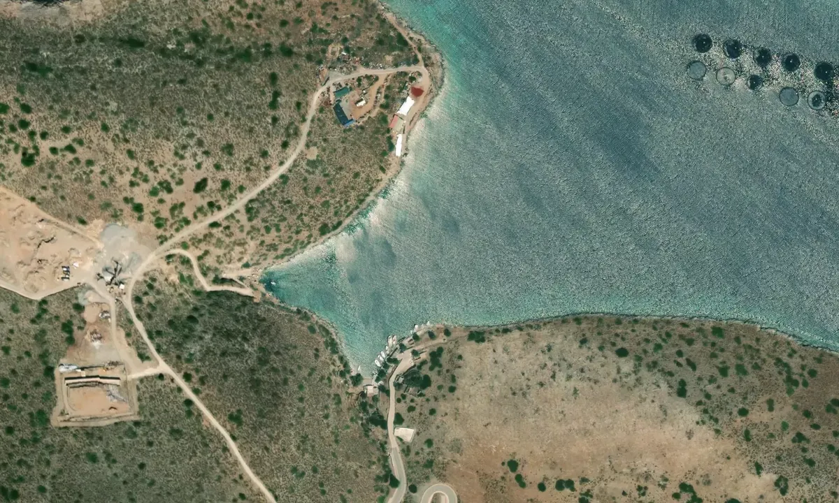 Satelite image of Agathonisi Island