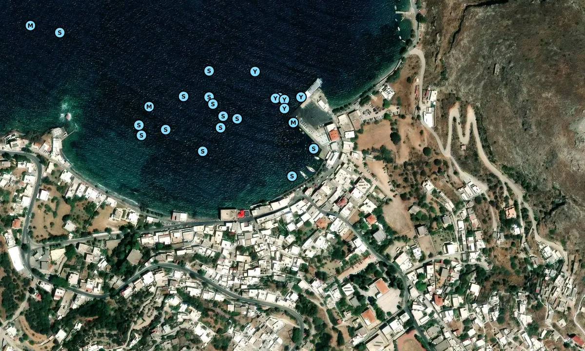 Satelite image of Agia Marina - Southern Aegean