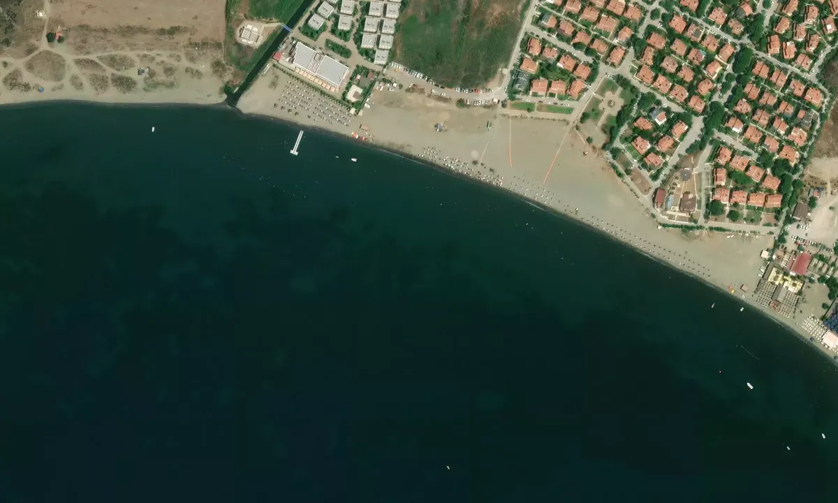 Satelite image of Akarca Plaji