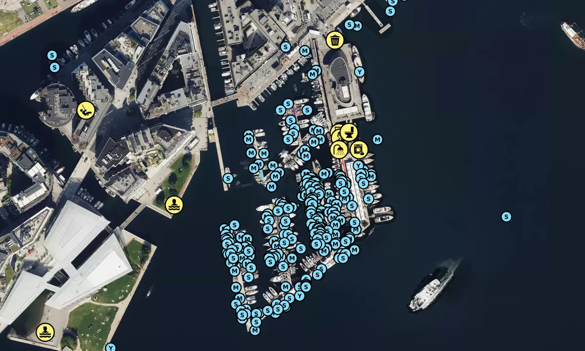 Satelite image of Aker Brygge Marina