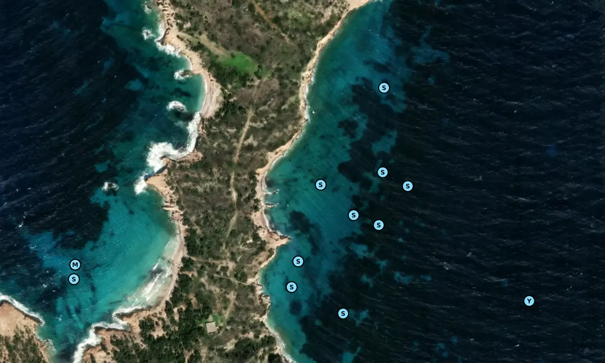 Satelite image of Akti Beach