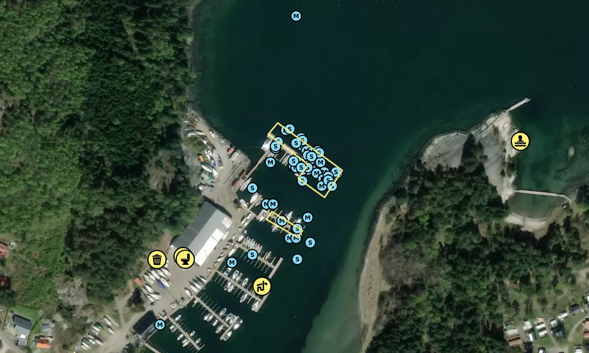 Satelite image of Almösunds Marina
