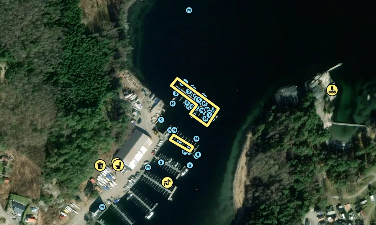 Satelite image of Almösunds Marina