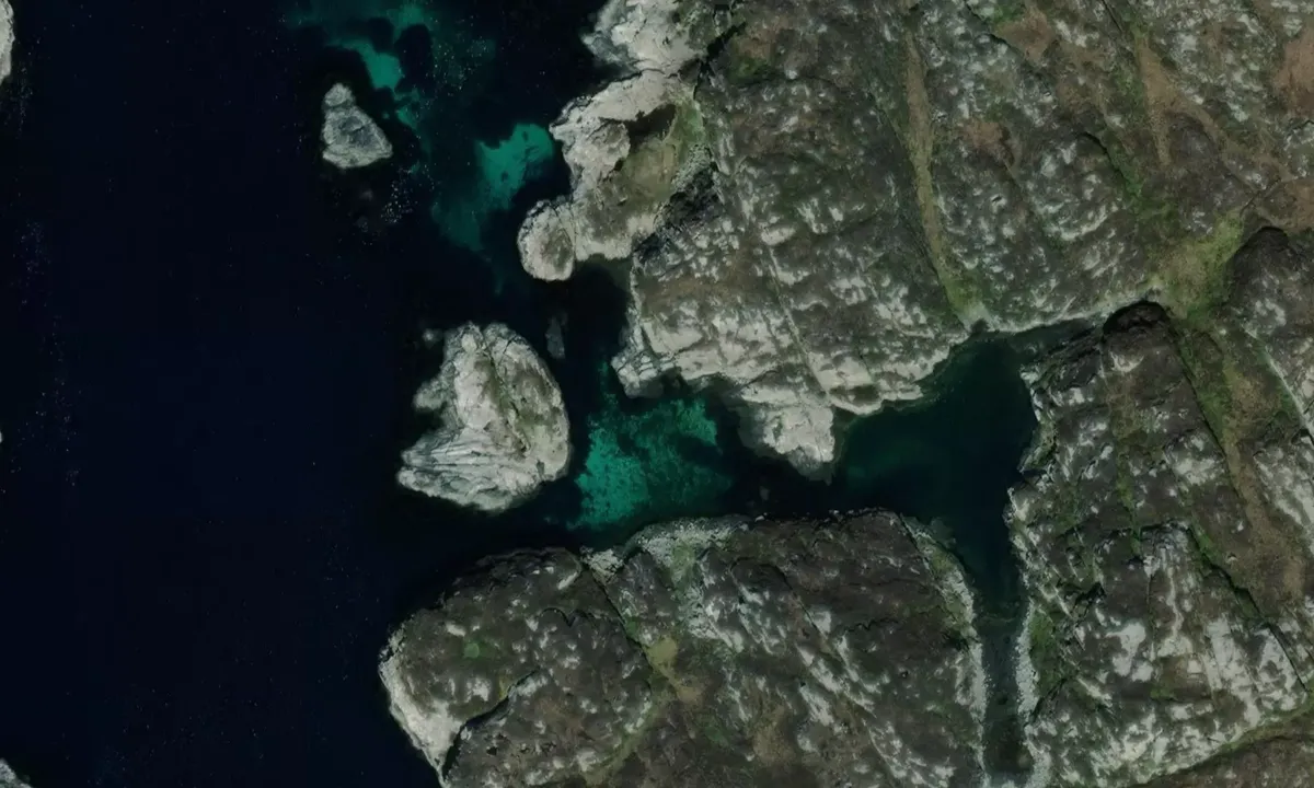 Satelite image of Alvheim naturhamn