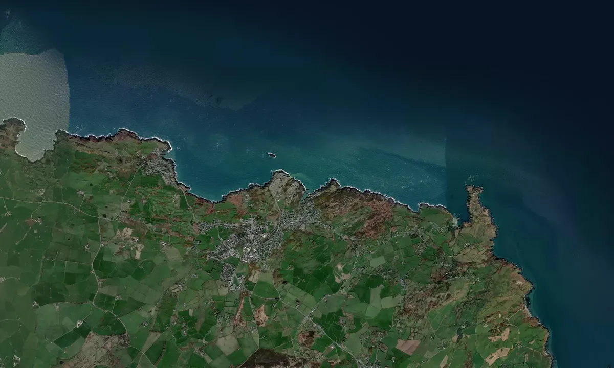 Flyfoto av Amlwch Harbor