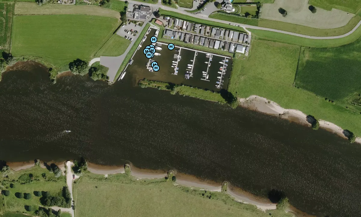 Satelite image of Ammerzoden Yacht Harbor and Boat Yard