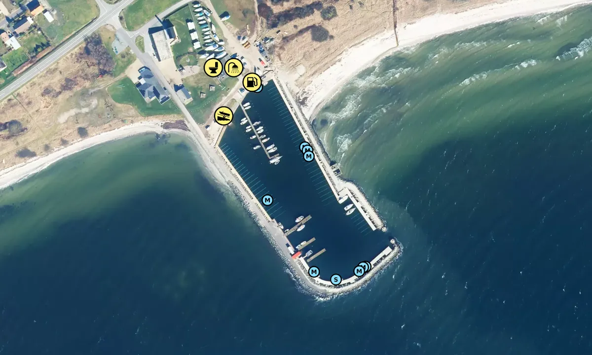 Satelite image of Amtoft Havn