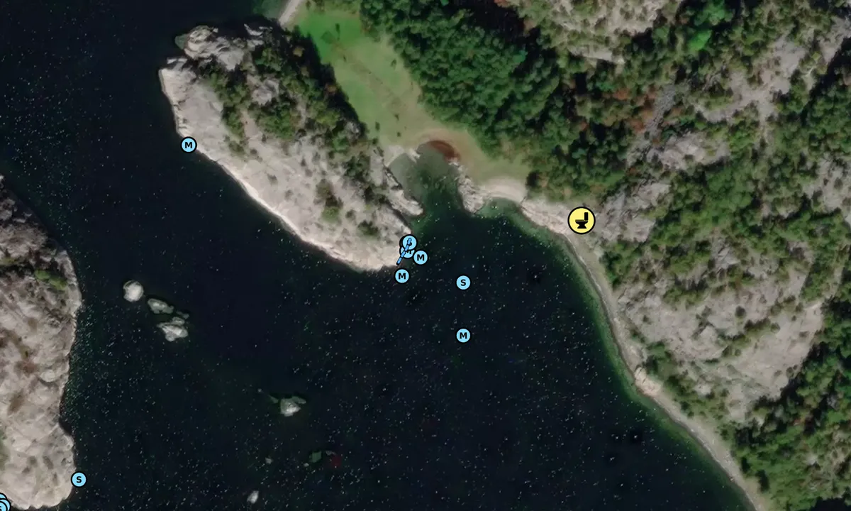 Satelite image of Amundholmen