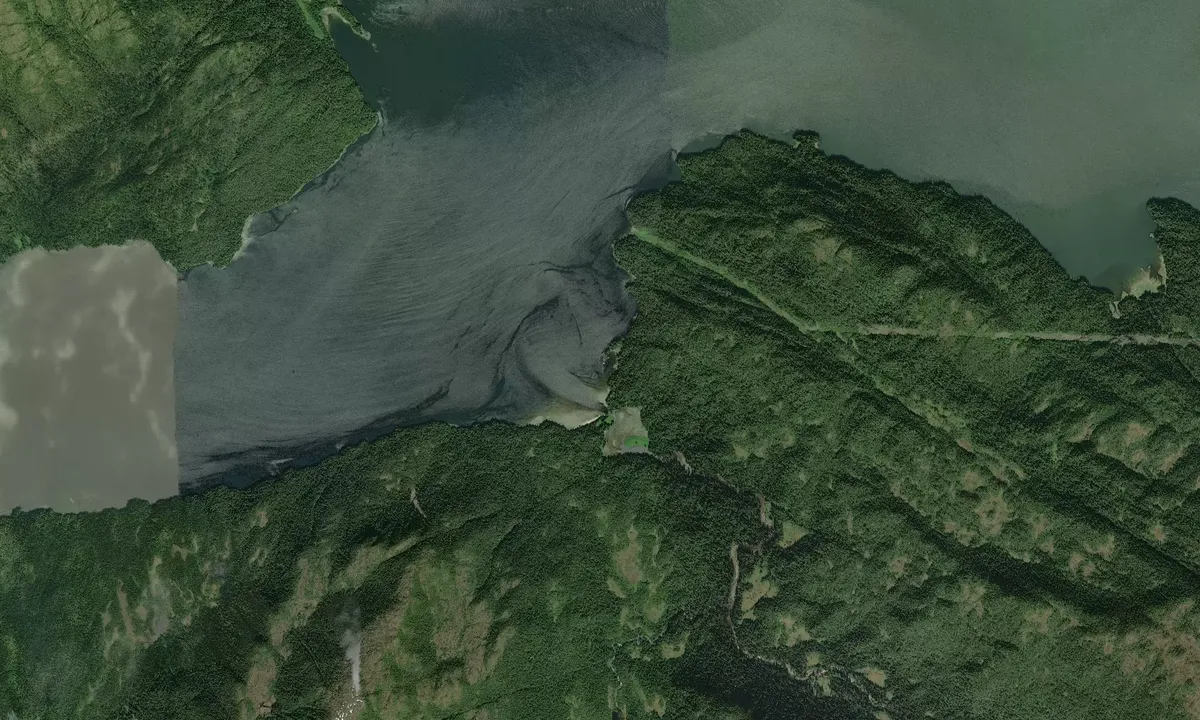 Flyfoto av Anan Bay
