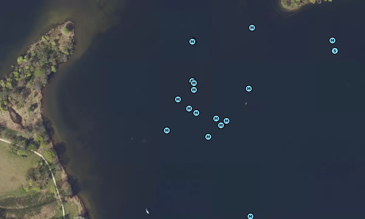 Satelite image of Anchorage at Pfaueninsel