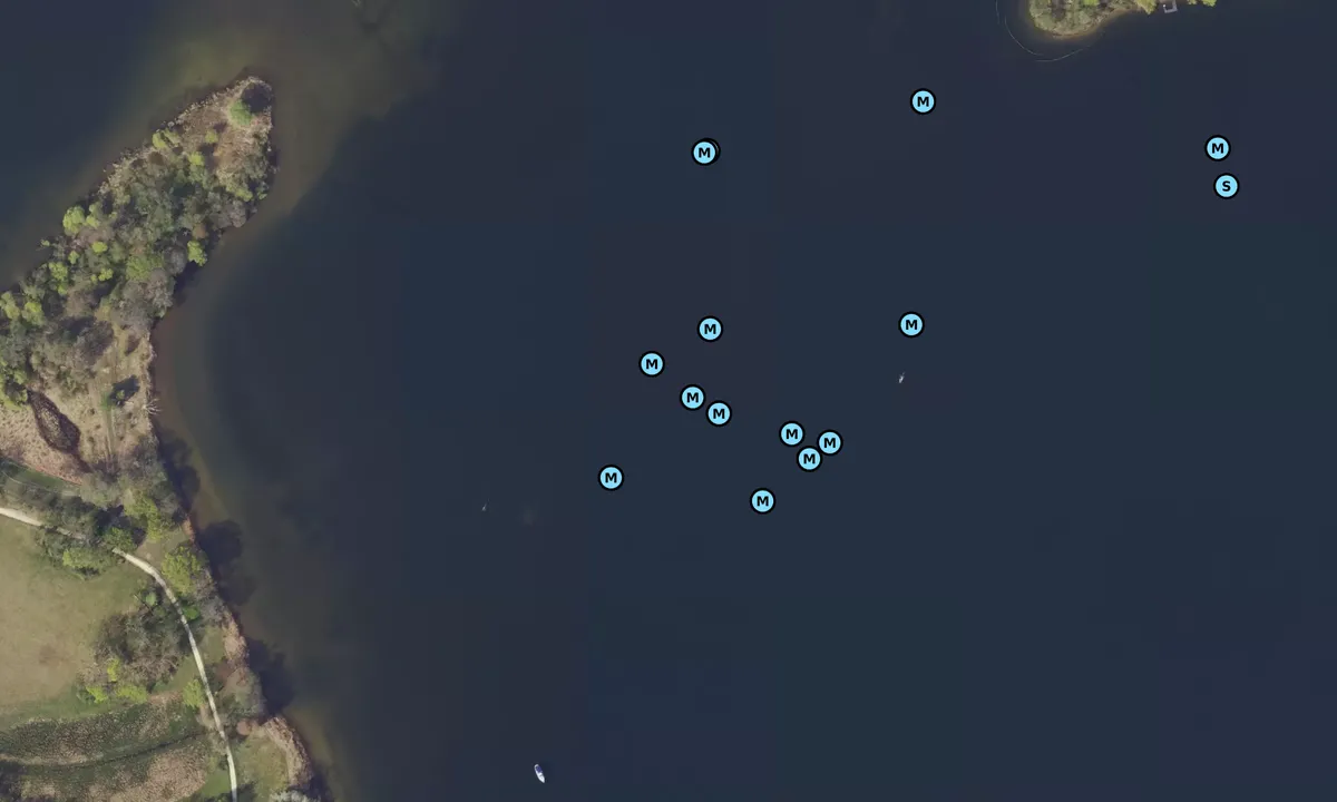 Satelite image of Anchorage at Pfaueninsel