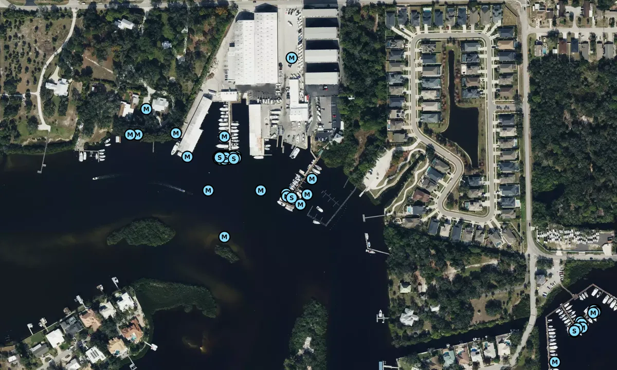 Satelite image of Anclote Harbors Marina - Tarpon Springs