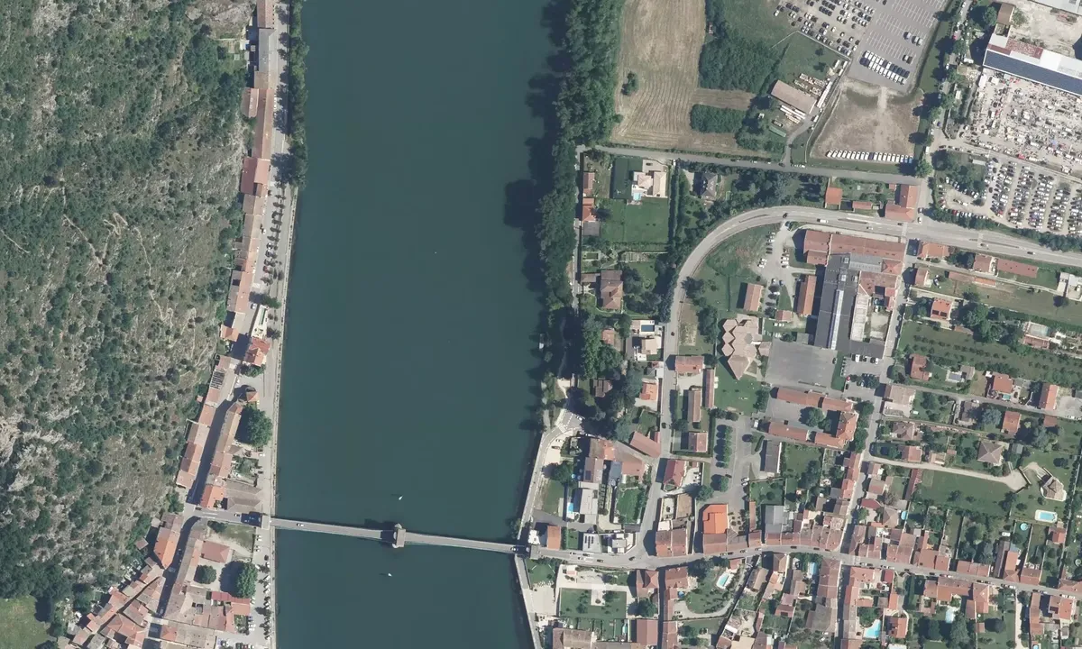 Satelite image of Andancette