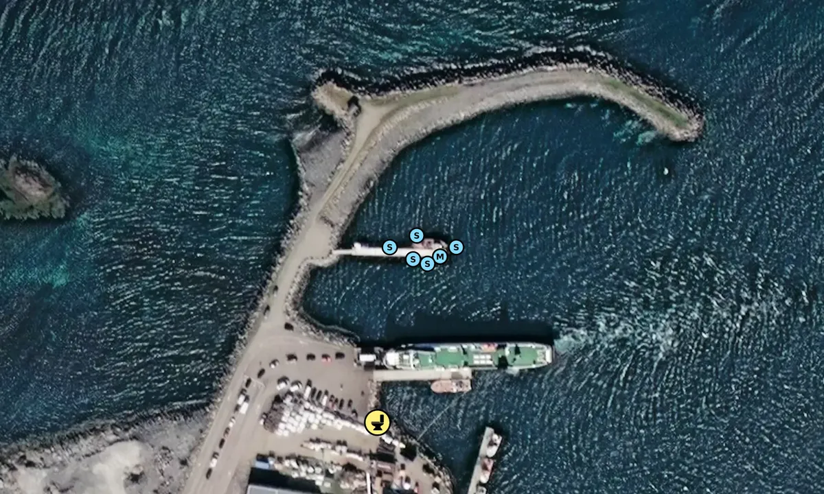 Satelite image of Andenes Østre Havn