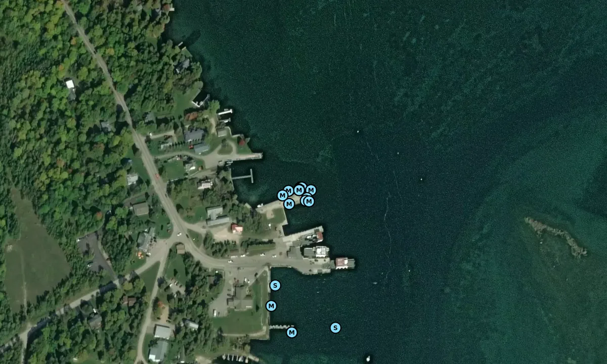 Satelite image of Anderson's Island Outpost Transient Docking