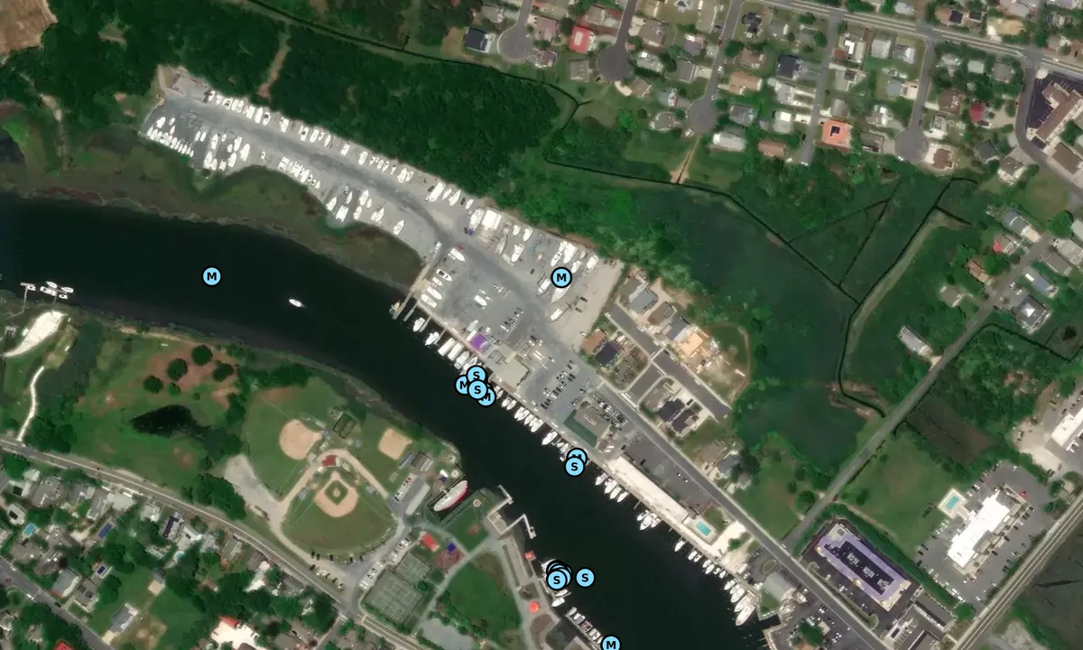 Satelite image of Angler's Marina
