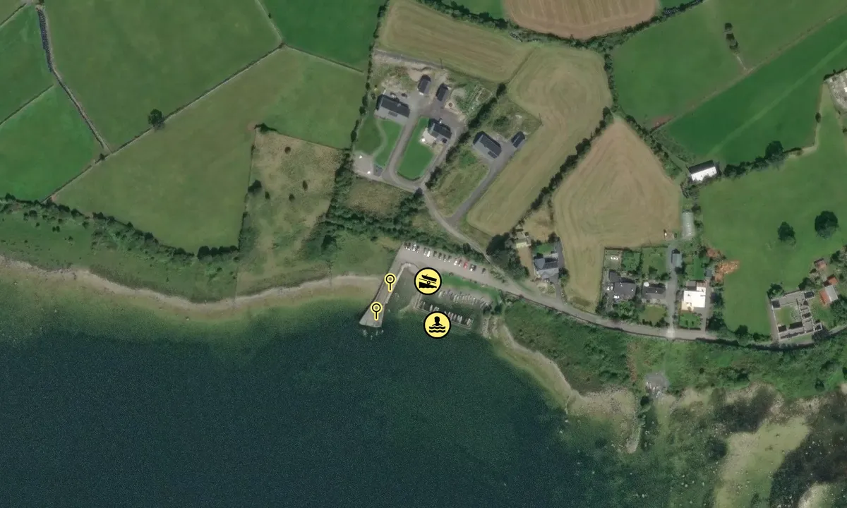 Satelite image of Annaghdown Pier