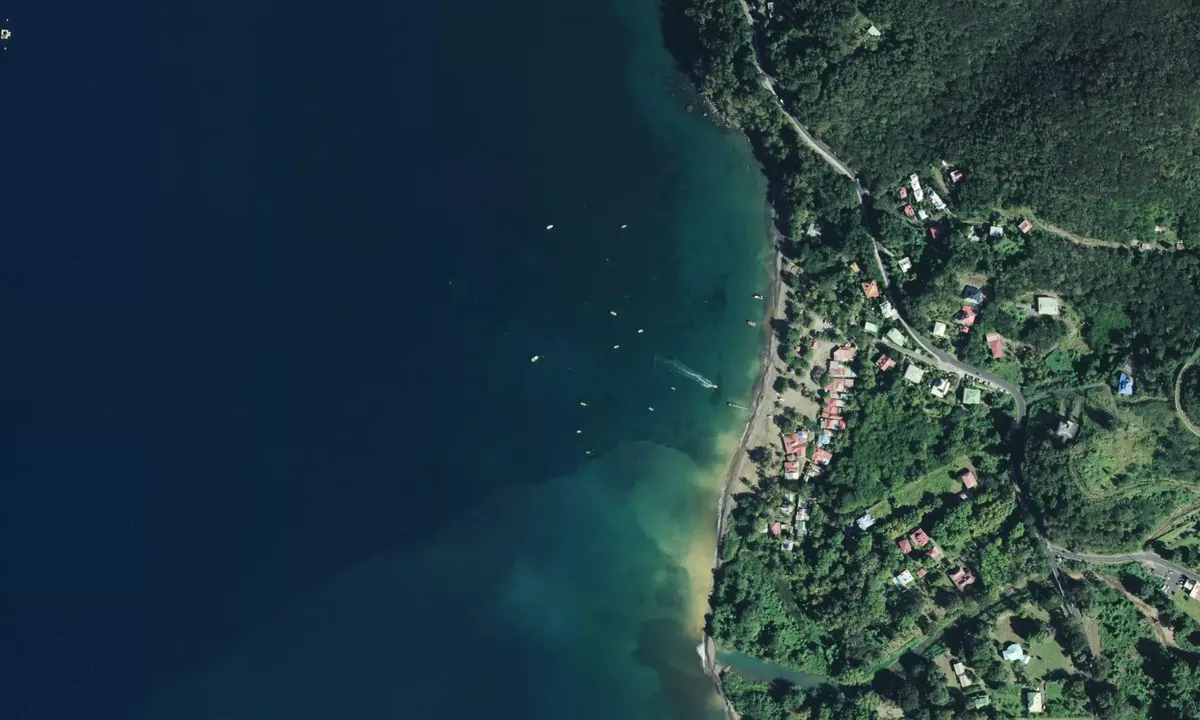 Flyfoto av Anse Caraïbe