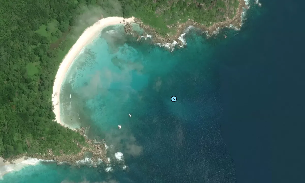Satelite image of Anse Cocos