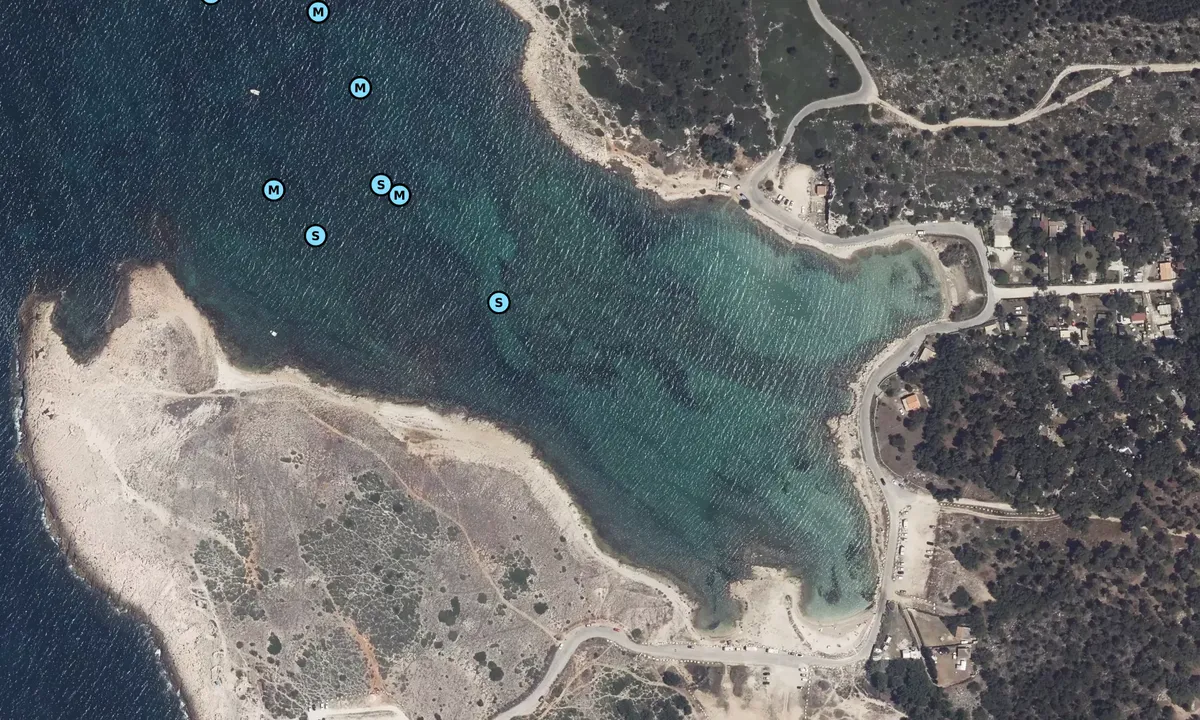 Satelite image of Anse de Bonnieu