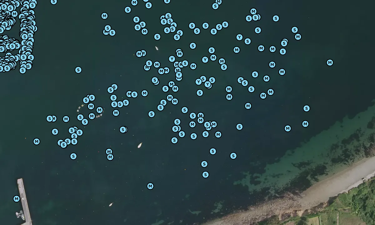 Satelite image of Anse de Camaret