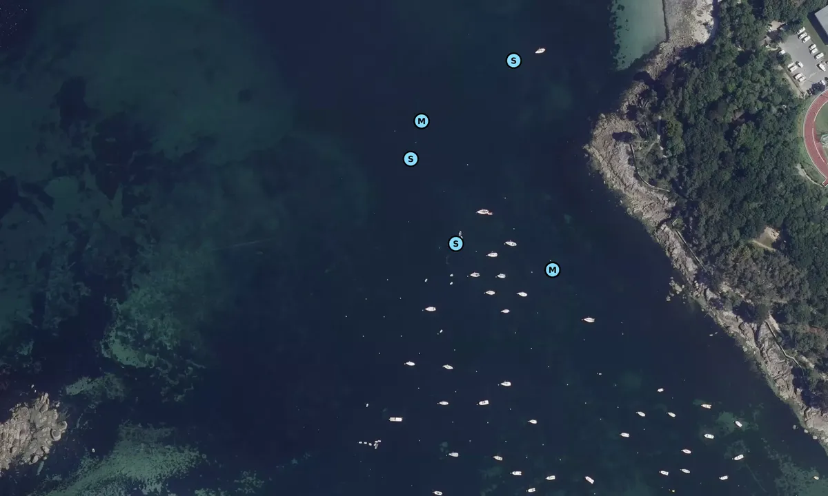 Satelite image of Anse de Kersoz