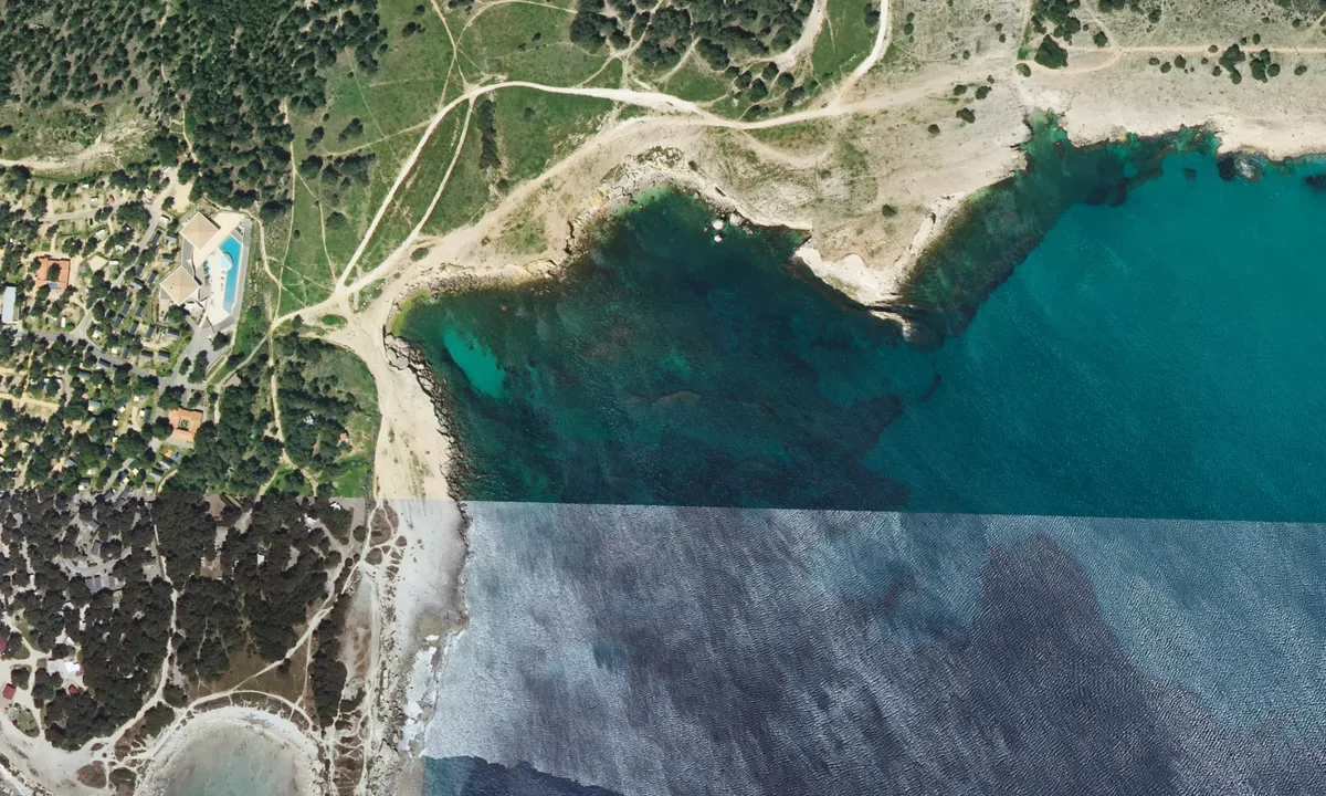 Flyfoto av Anse de la Beaumaderie