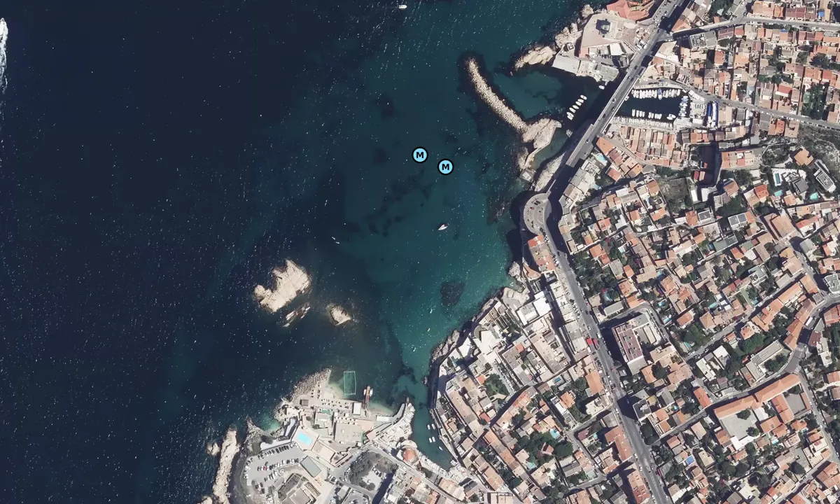 Satelite image of Anse de Malmousque