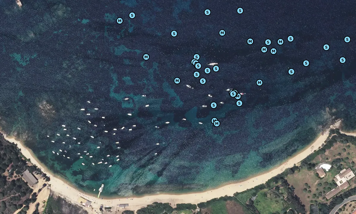 Satelite image of Anse de Stagnola