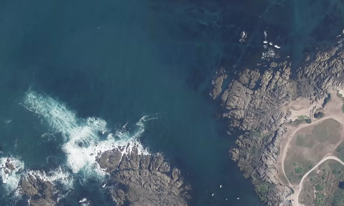 Satelite image of Anse des Broches