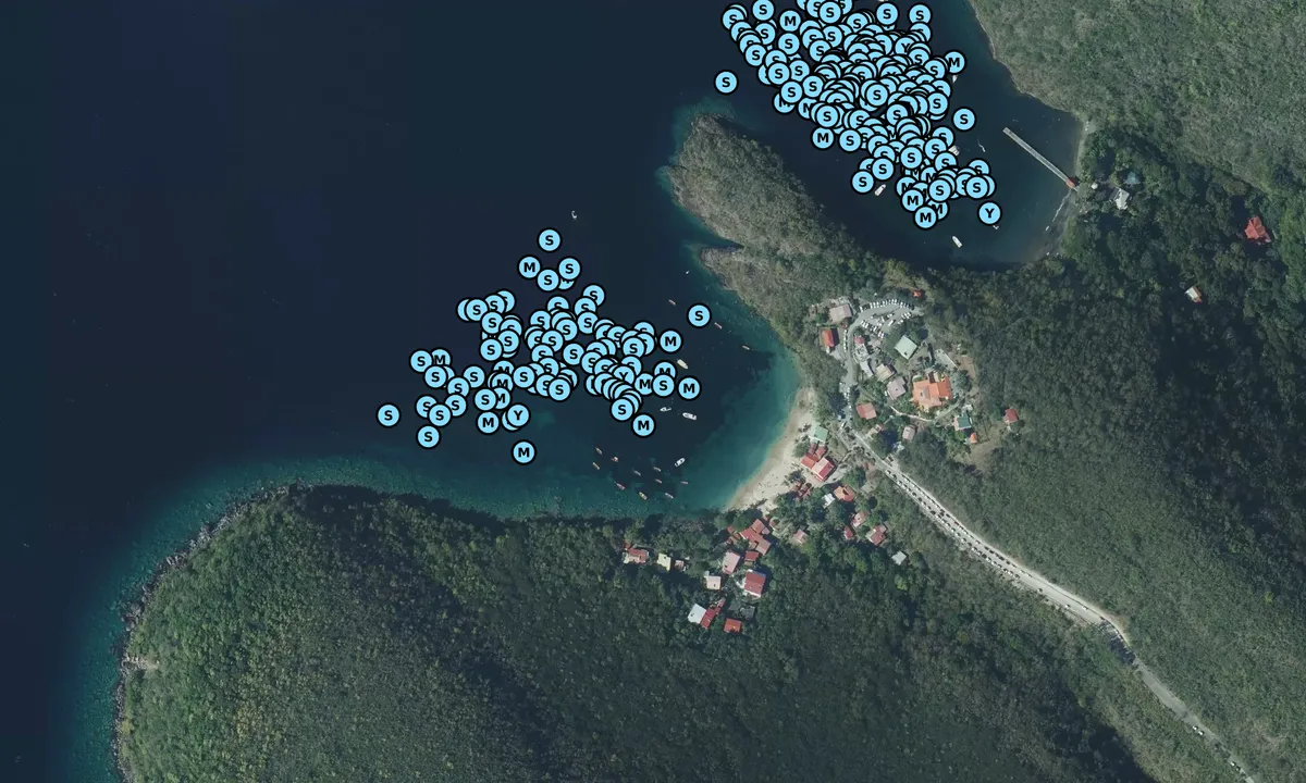 Satelite image of Anse Dufour 1