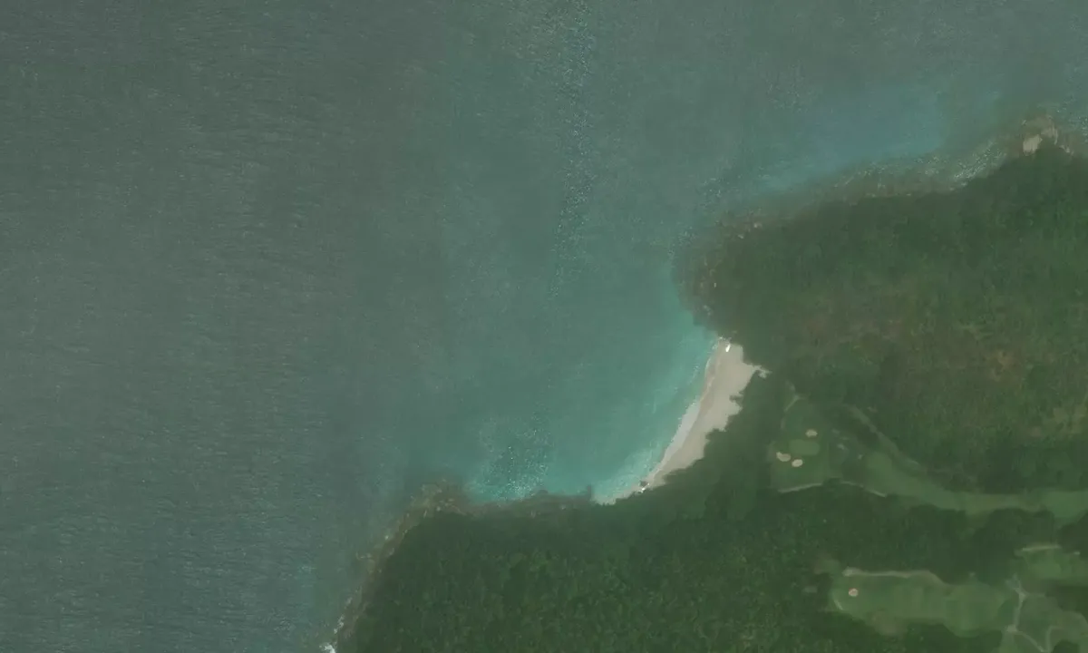 Satelite image of Anse Georgette