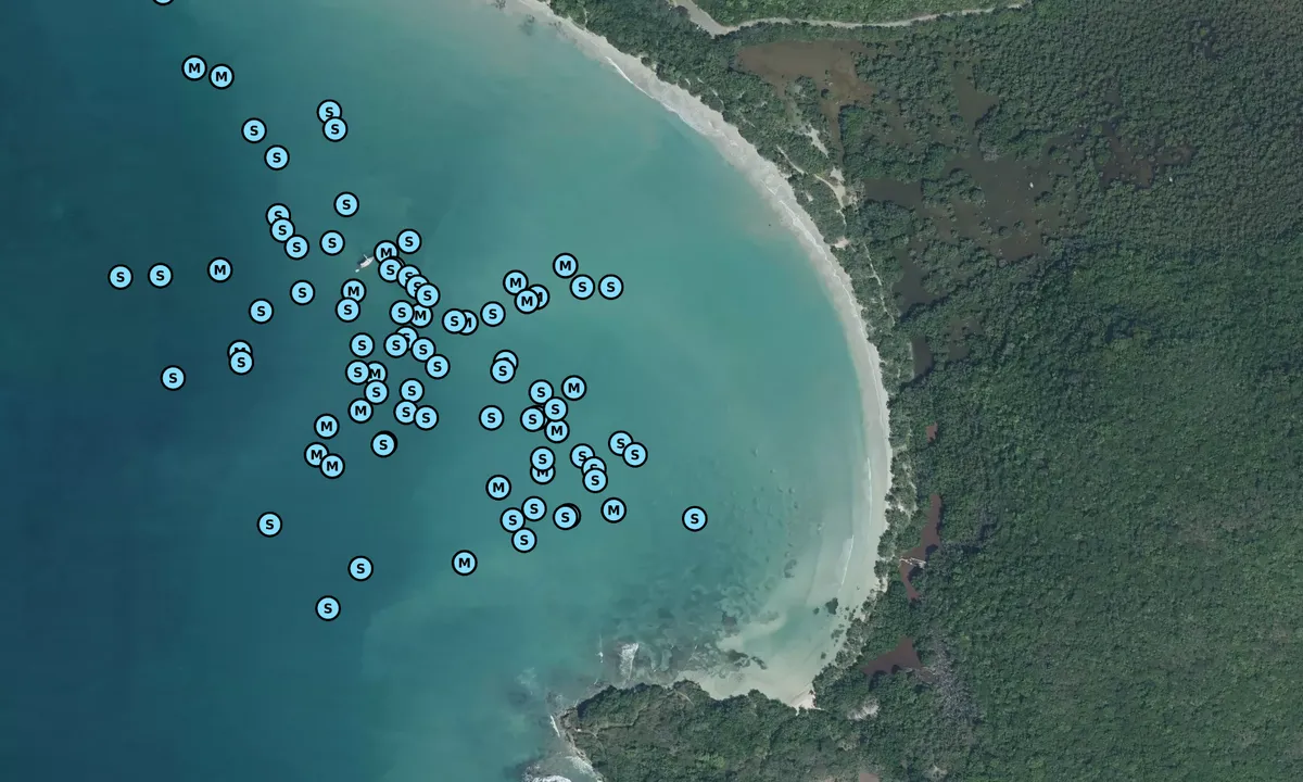 Satelite image of Anse Meunier