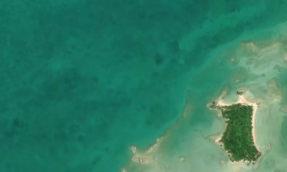 Satelite image of Archer Cay