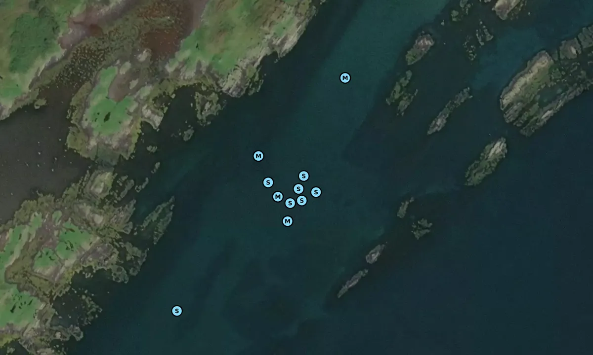Satelite image of Ardmore Islands inner anchorage
